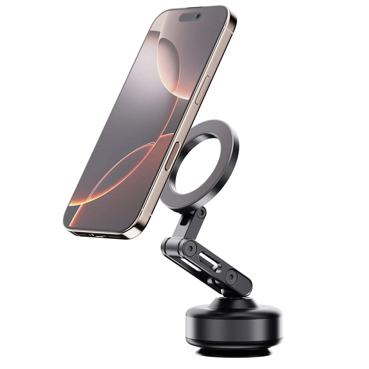 Foldable Magnetic Aluminum Car Phone Mount