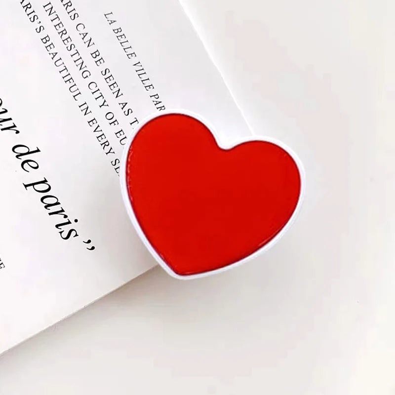 Heart-Shaped Universal Phone Socket Grip Stand for iPhone & Samsung
