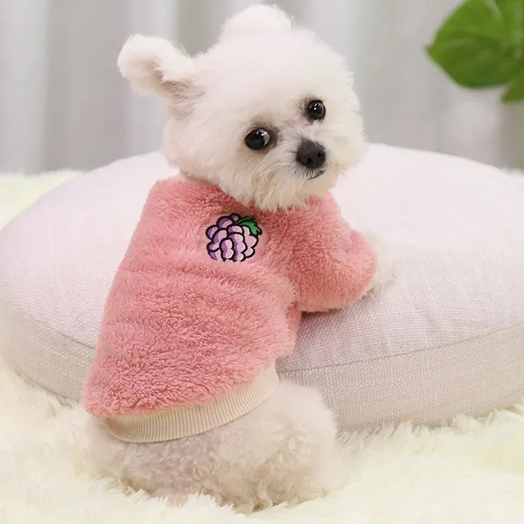 Warm Fleece Hoodie Clothes for Small Dogs, Puppies & Chihuahuas