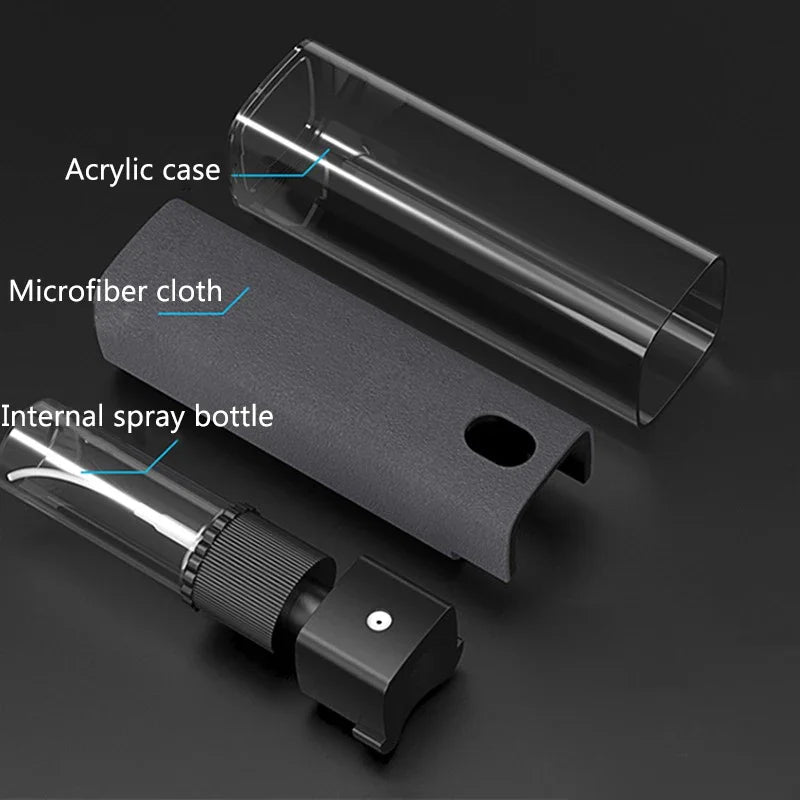2-in-1 Microfiber Screen Cleaner Spray Bottle for Phones & Glasses