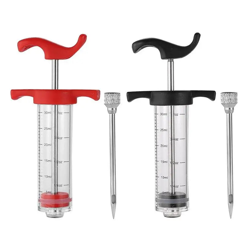 Stainless Steel Marinade Injector Syringe - BBQ Meat Flavor Needle