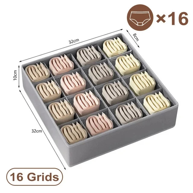 Drawer Underwear, Bra and Sock Organizer Storage Box