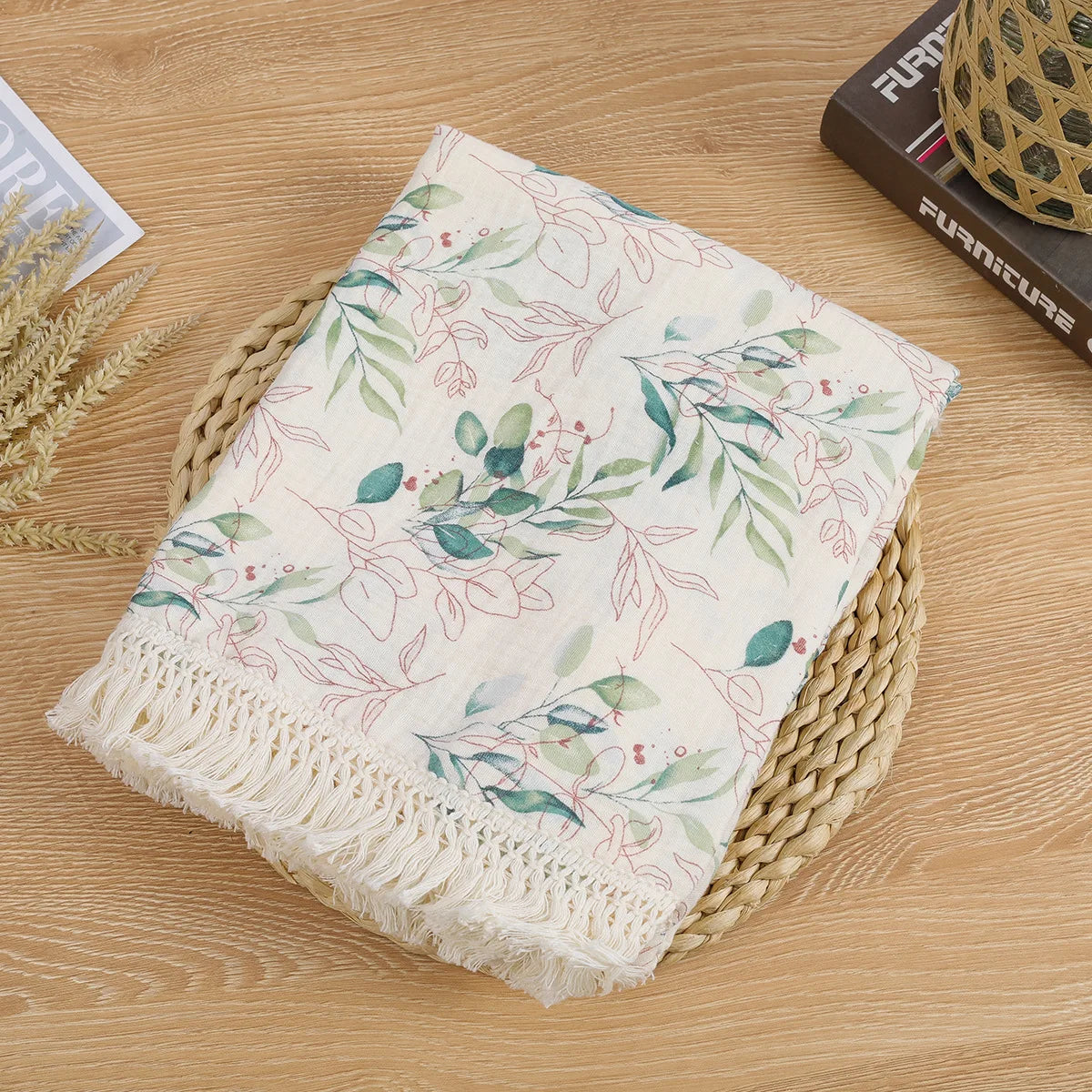 Cute Bear Cotton Muslin Baby Swaddle Blanket