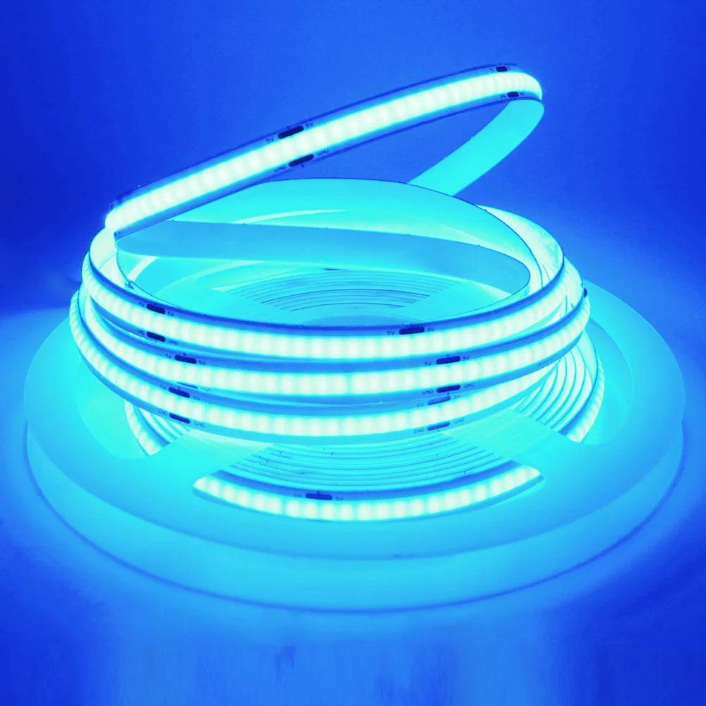 USB COB Cabinet Strip Light 320 LEDs/m 5V Flexible Ribbon
