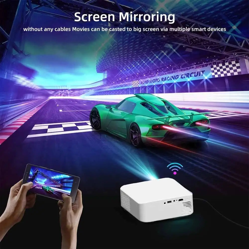 Touyinger L9 1080P Mini Projector with 15000 Lumens and 40-150 Inch Display