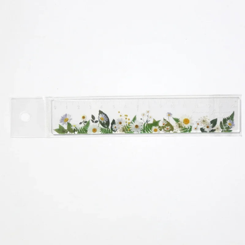 15cm Daisy Rose Ruler - Flower Measuring Drawing Tool
