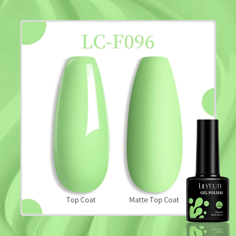LILYCUTE 7ml UV LED Gel Nail Polish with 129 Color Options