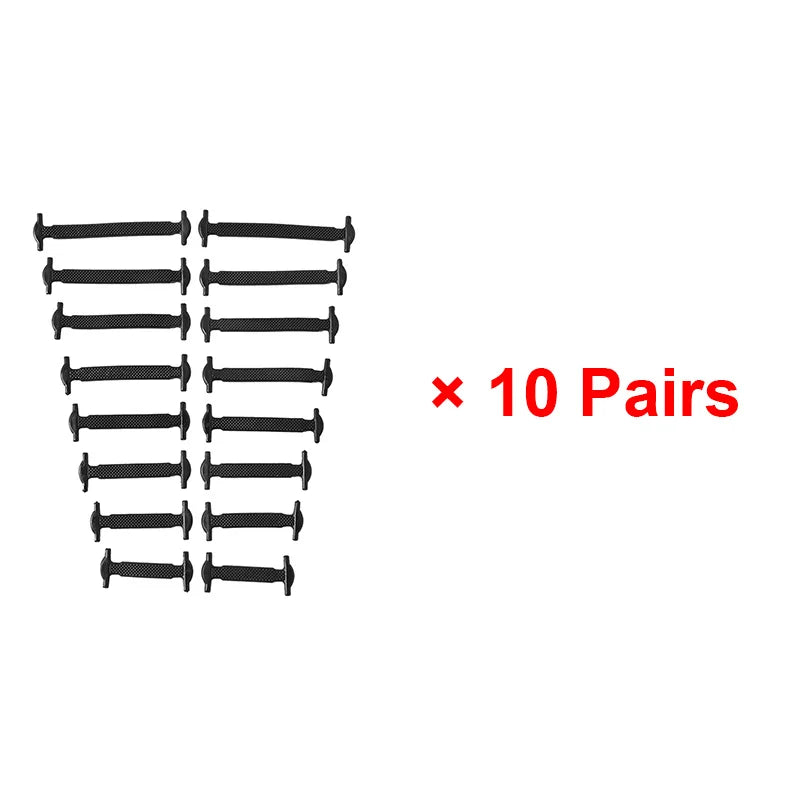 16-Piece No-Tie Silicone Shoelaces Set