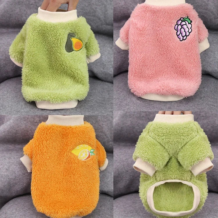 Warm Fleece Hoodie Clothes for Small Dogs, Puppies & Chihuahuas