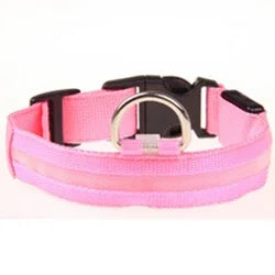 Colorful RGB Nylon LED Pet Collar for Small Dogs & Cats