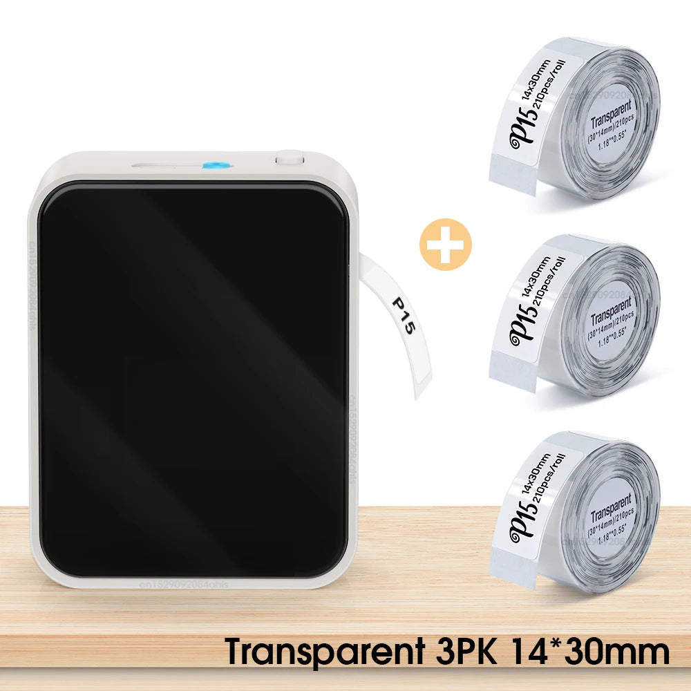 Marklife P15 Portable Bluetooth Thermal Label Printer with Inkless Printing