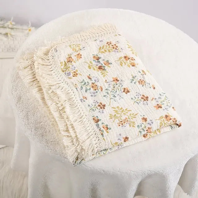 Cute Bear Cotton Muslin Baby Swaddle Blanket