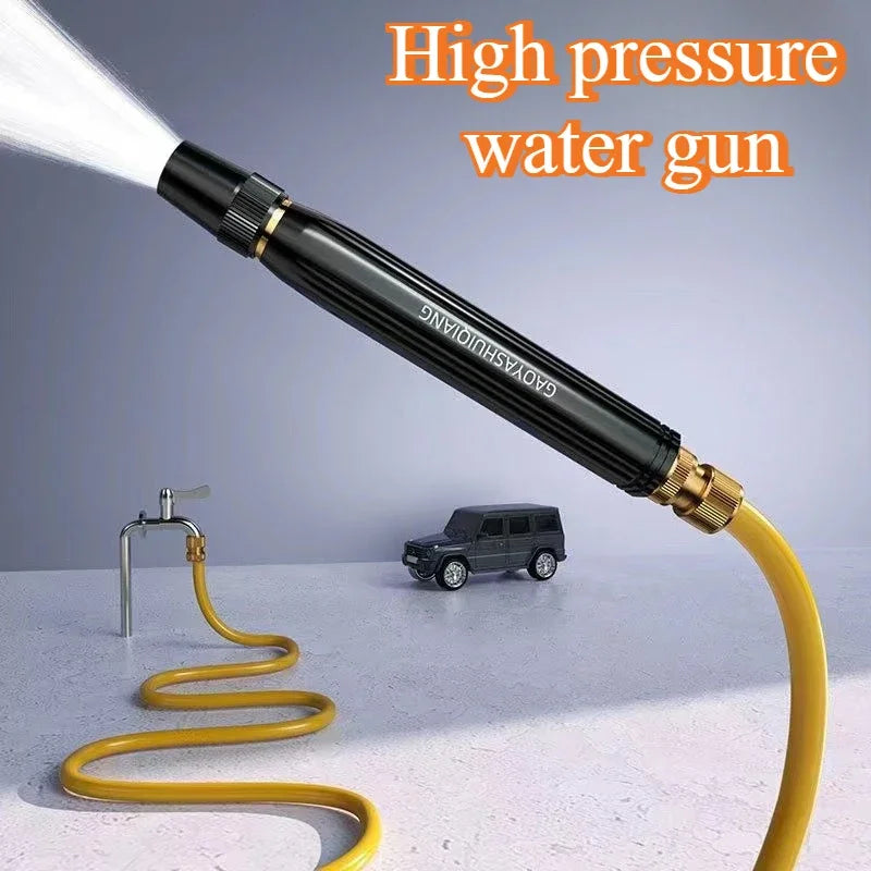 High Pressure Portable Car Wash Gun with Alloy Nozzle and Water Column Spray