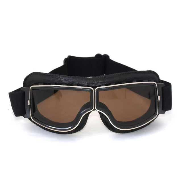 Retro Windproof Motorcycle Glasses - Folding Helmet Sunglasses