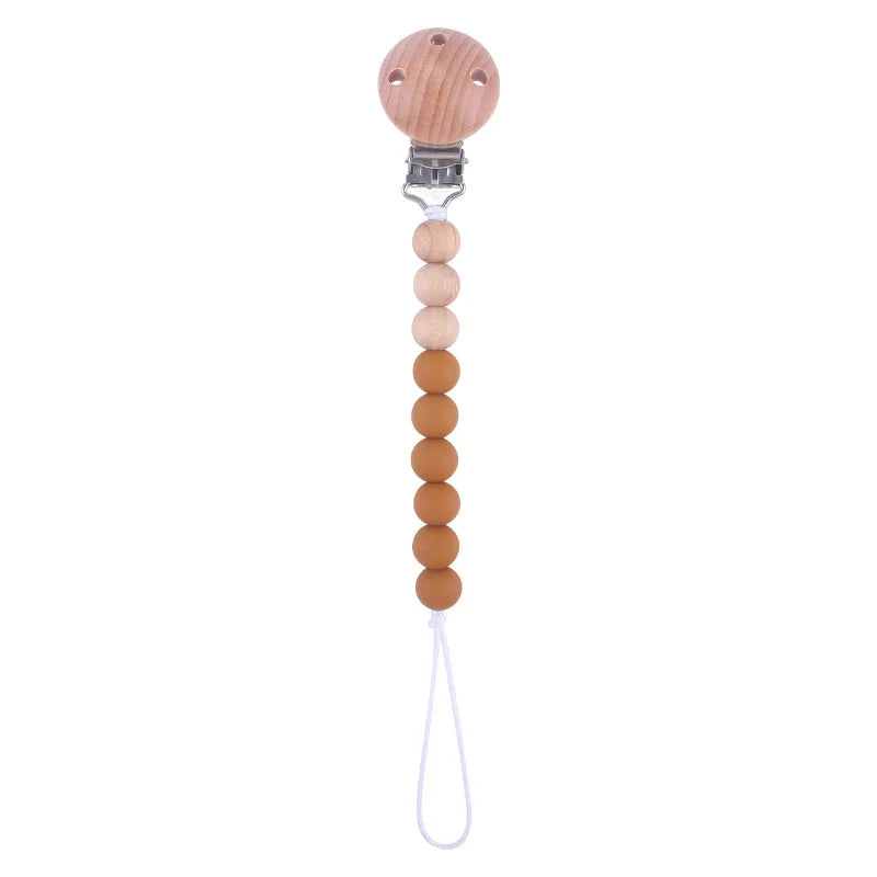 Silicone Bead Pacifier Clip Anti-Drop Chain