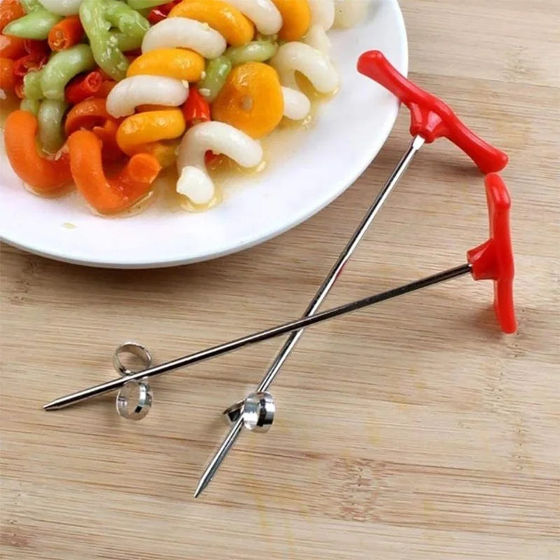 Manual Spiral Vegetable Cutter for Potatoes, Carrots and Cucumbers