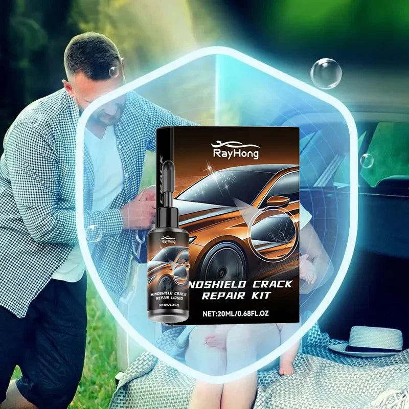 Windshield Crack Repair Resin Fluid - Car Glass Restore Glue