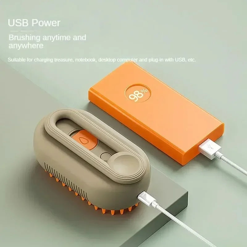3-in-1 Electric Spray Grooming Brush for Dogs and Cats