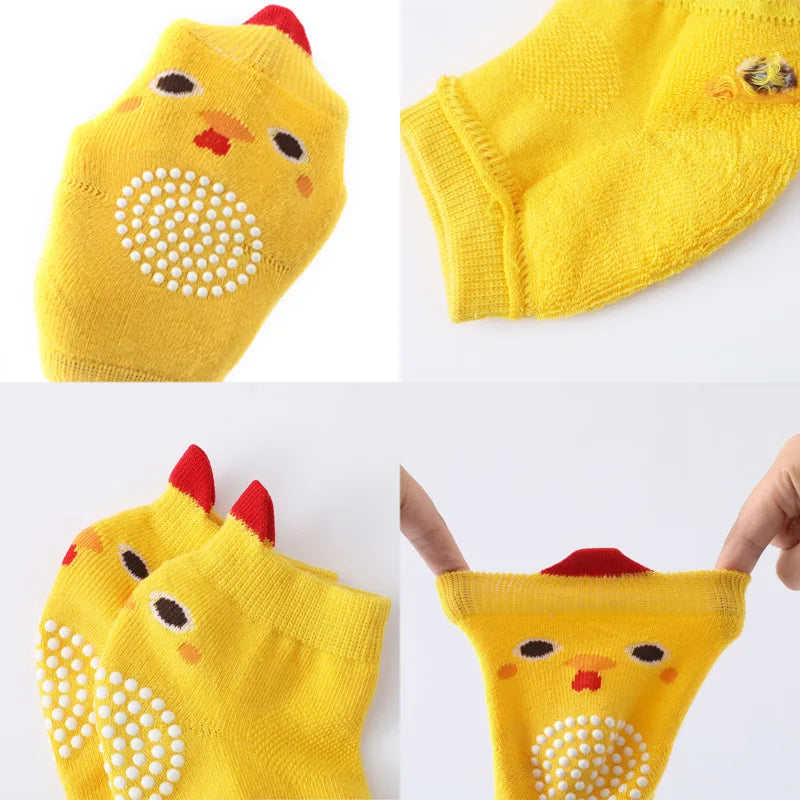 Baby Cotton Anti-Slip Crawling Knee Pads