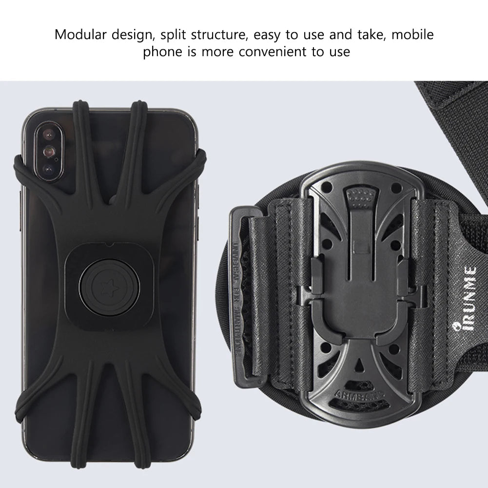 360-Rotatable Running Armband Phone Holder for Workout & Exercise