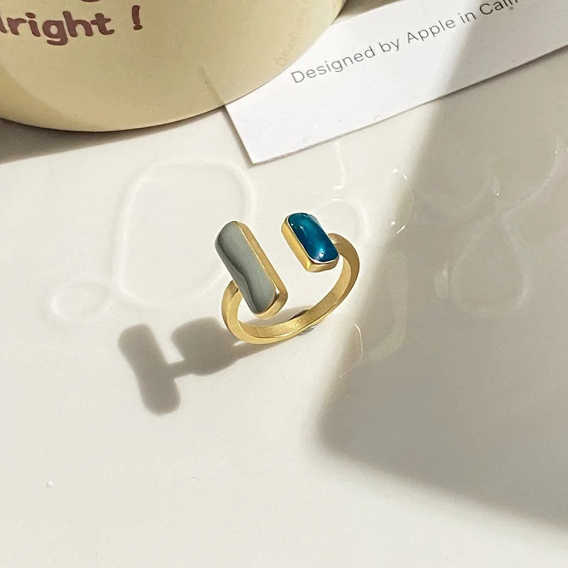 Retro Gold Adjustable Irregular Open Ring