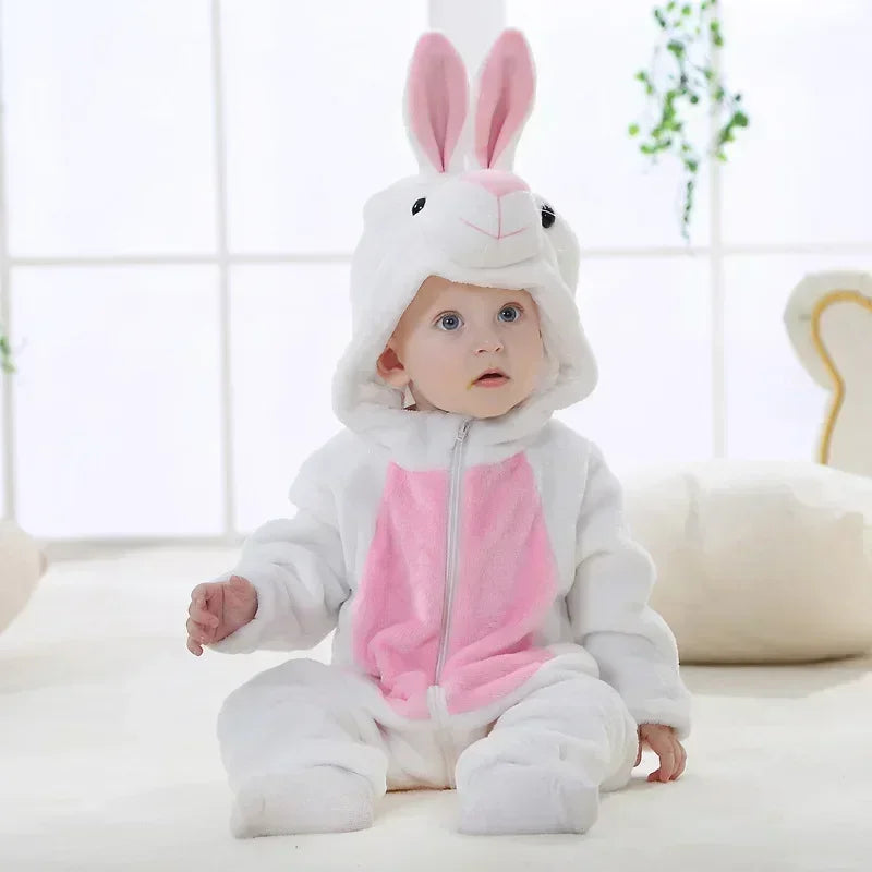 Baby Winter Lion Animal Hooded Romper