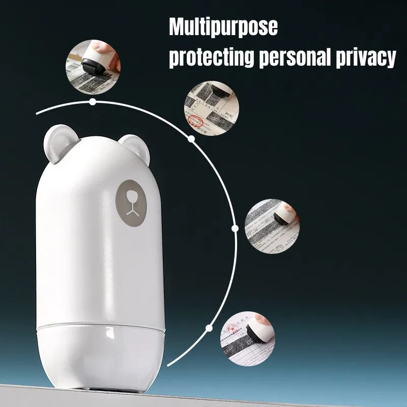 Privacy Protection Roller Stamp for Documents