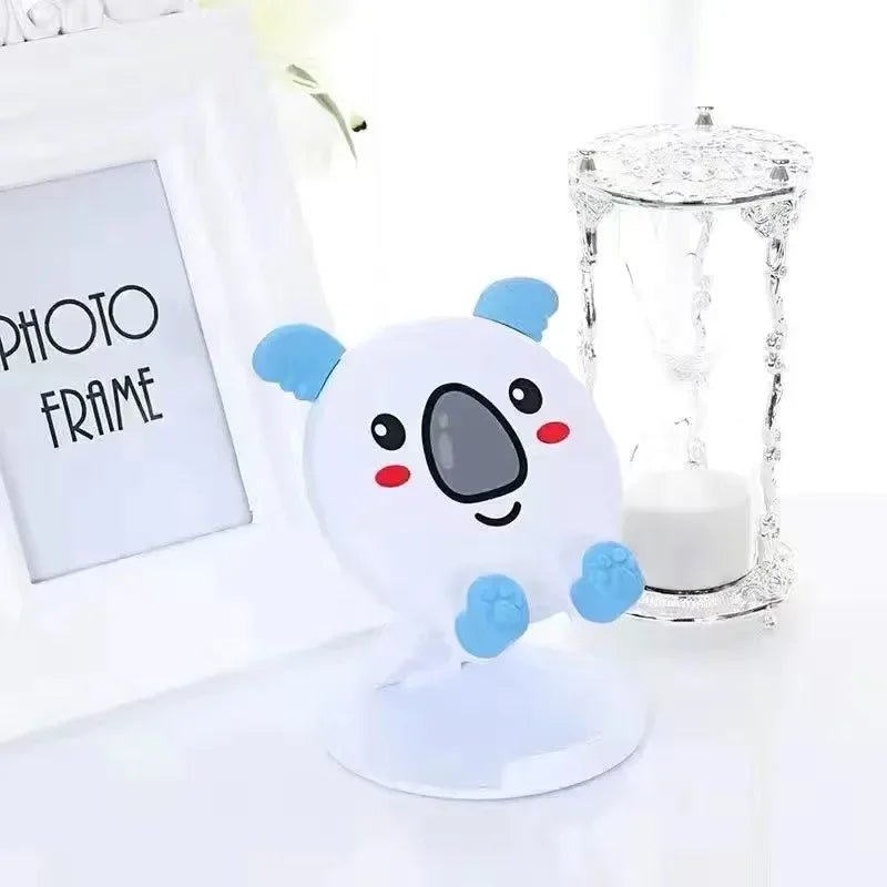 Cute Foldable Phone and Tablet Desktop Holder with Adjustable Lift Bracket