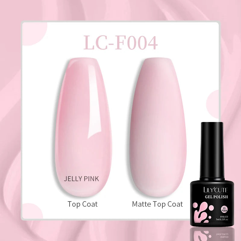 LILYCUTE 7ml UV LED Gel Nail Polish with 129 Color Options