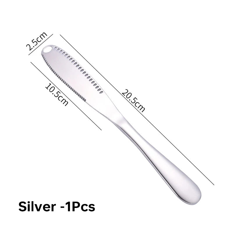 3-in-1 Stainless Steel Butter Knife and Jam Spreader