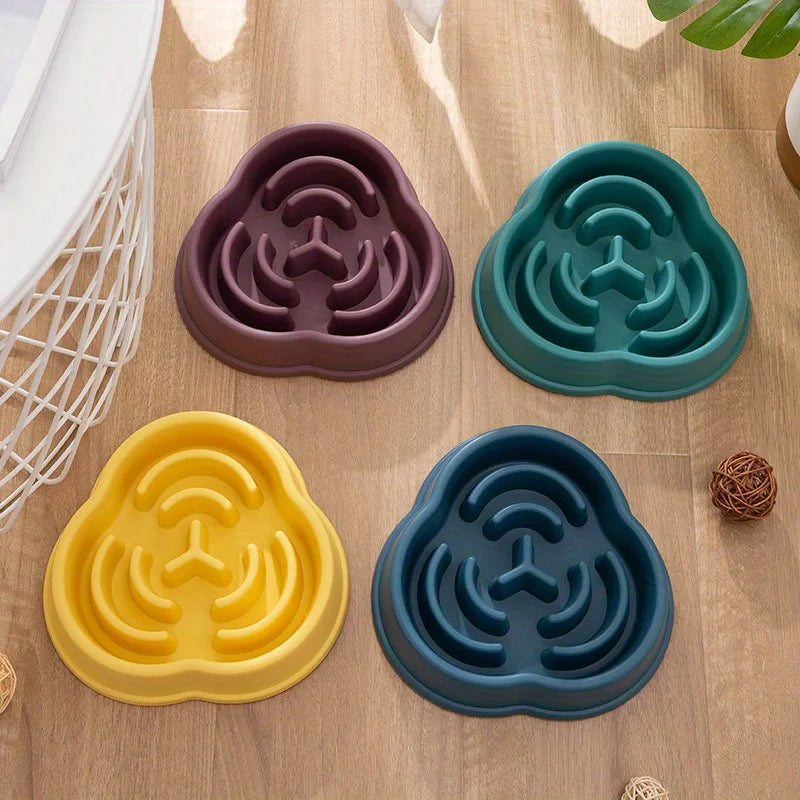 Anti-Choking Slow Feeder Dog Bowl with Anti-Overturning Design