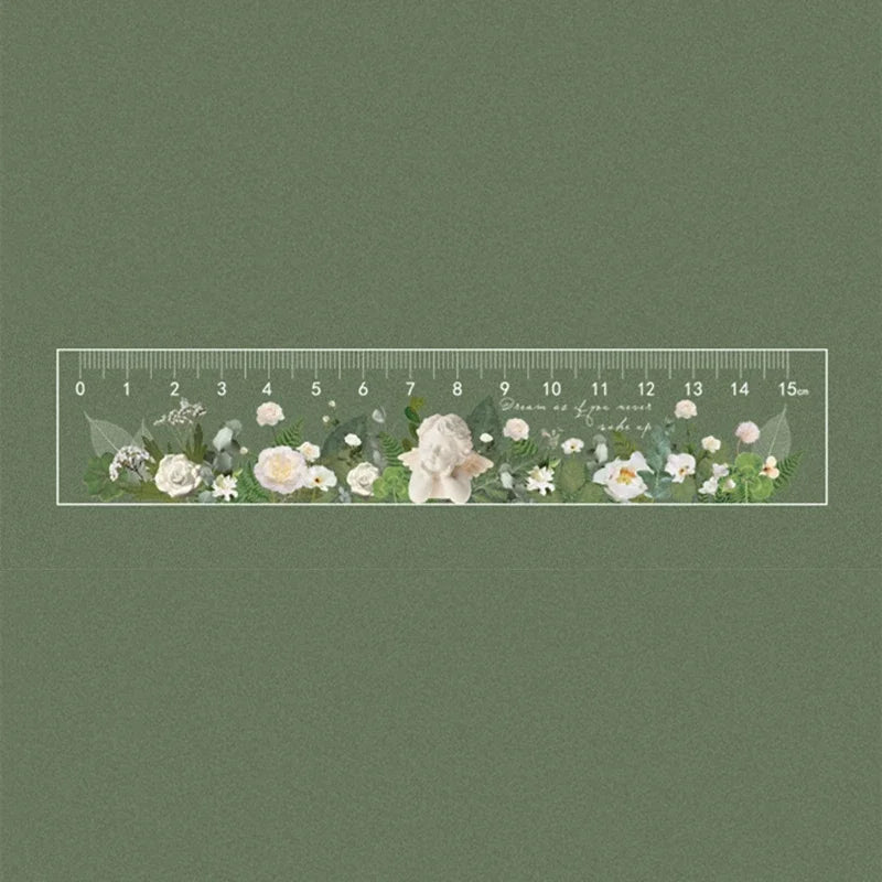 15cm Daisy Rose Ruler - Flower Measuring Drawing Tool