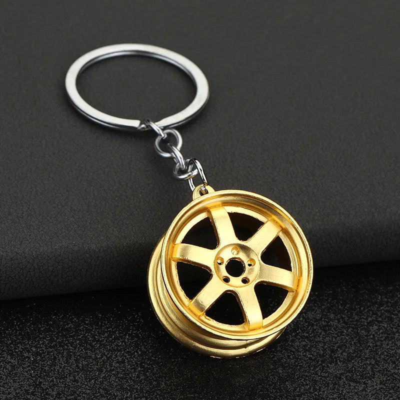 Gearbox Gear Head Metal Keychain for Car Keys