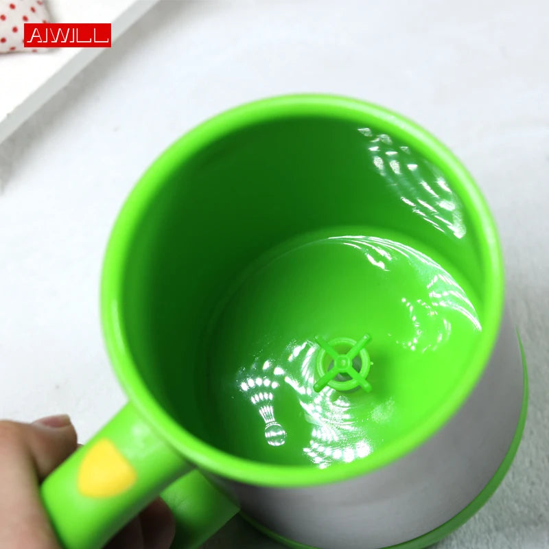 Self-Stirring Stainless Steel Coffee Mug with Color Options