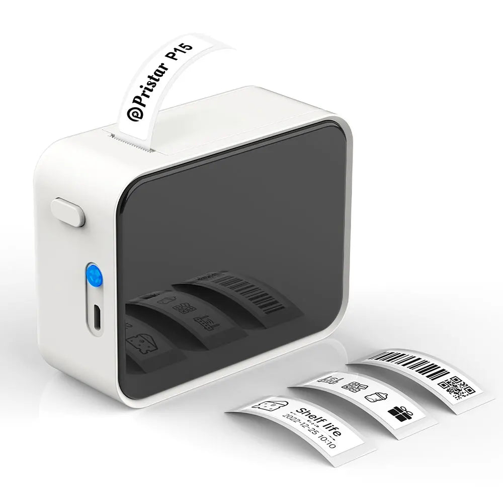 Marklife P15 Portable Bluetooth Thermal Label Printer with Inkless Printing