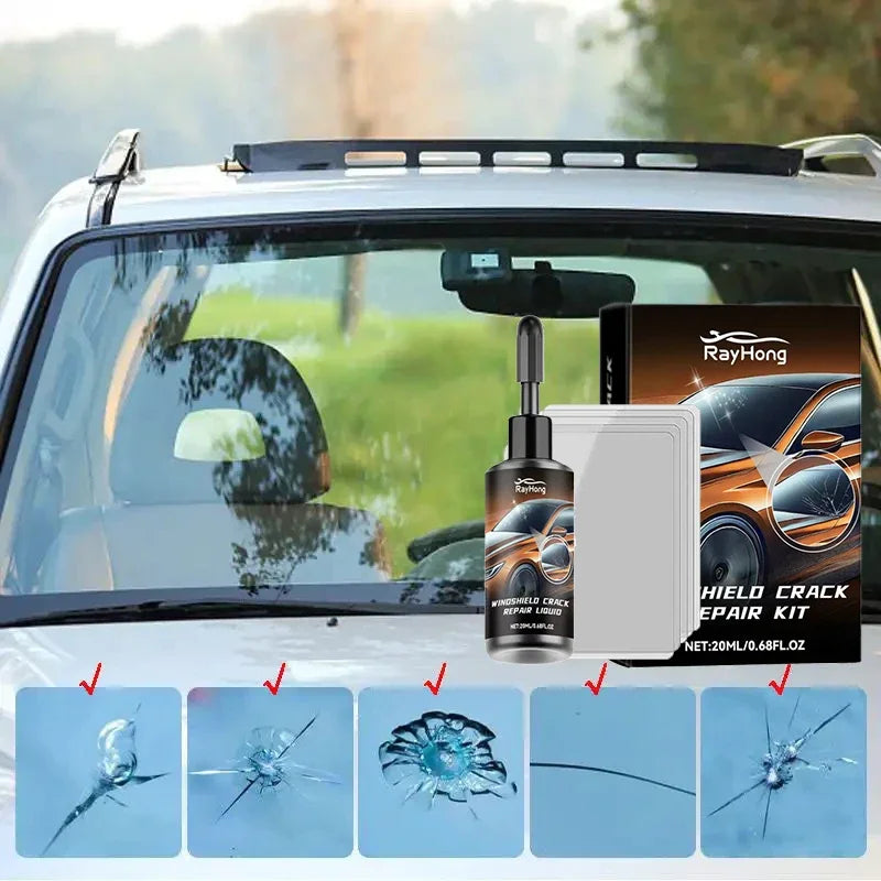 Windshield Crack Repair Resin Fluid - Car Glass Restore Glue