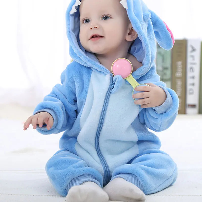 Baby Winter Lion Animal Hooded Romper