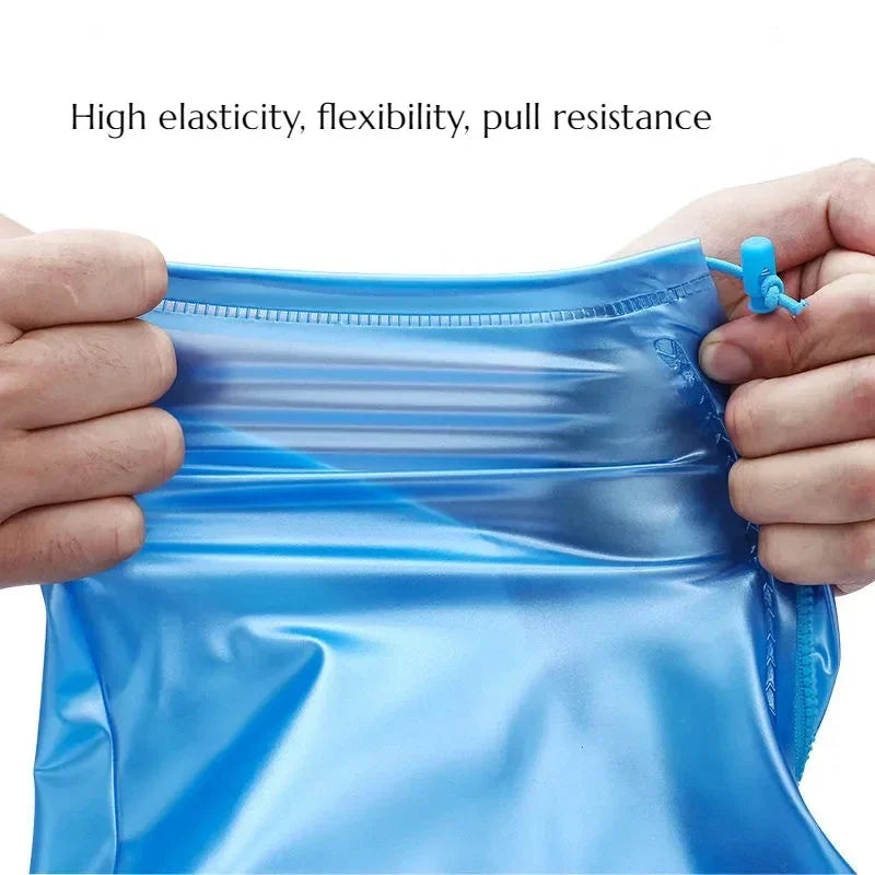 Reusable Waterproof Shoe Covers with Non-Slip PVC Protection