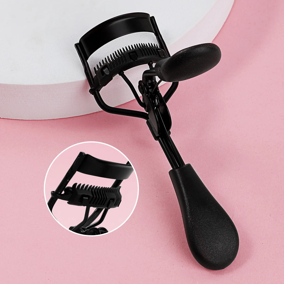 Stainless Steel Eyelash Curler with Comb - Gentle Lift Lash Shaper