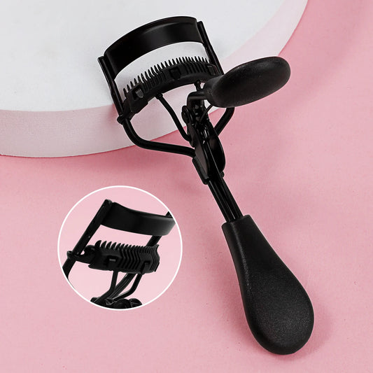 Stainless Steel Eyelash Curler with Comb - Gentle Lift Lash Shaper