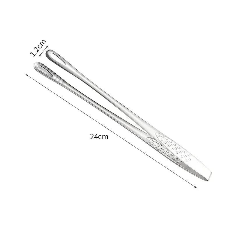 2-in-1 Nylon Flip Tongs with Egg Spatula and Steak Turner