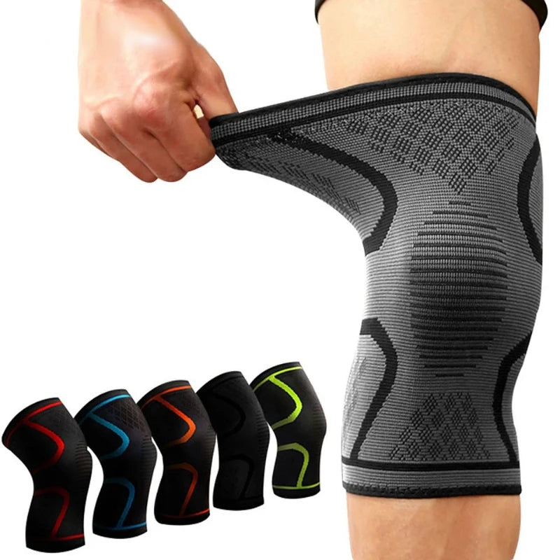 Elastic Compression Knee Support Sleeve - Running & Cycling Brace