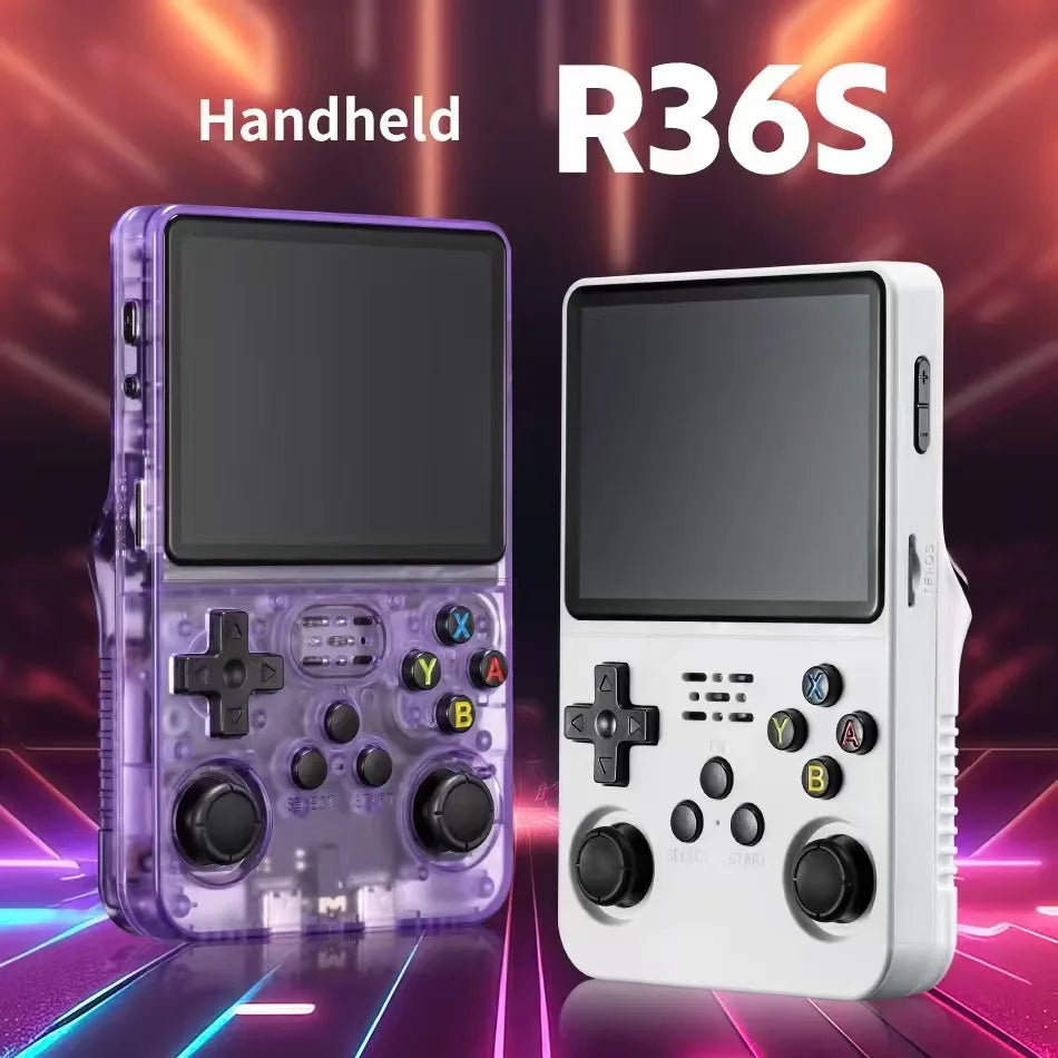 R36S Retro Handheld Game Console with 3.5-Inch Screen and ArkOS System