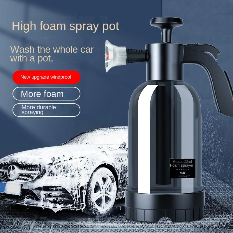 2L Hand Pump Foam Sprayer - Car Wash Snow Foam Bottle