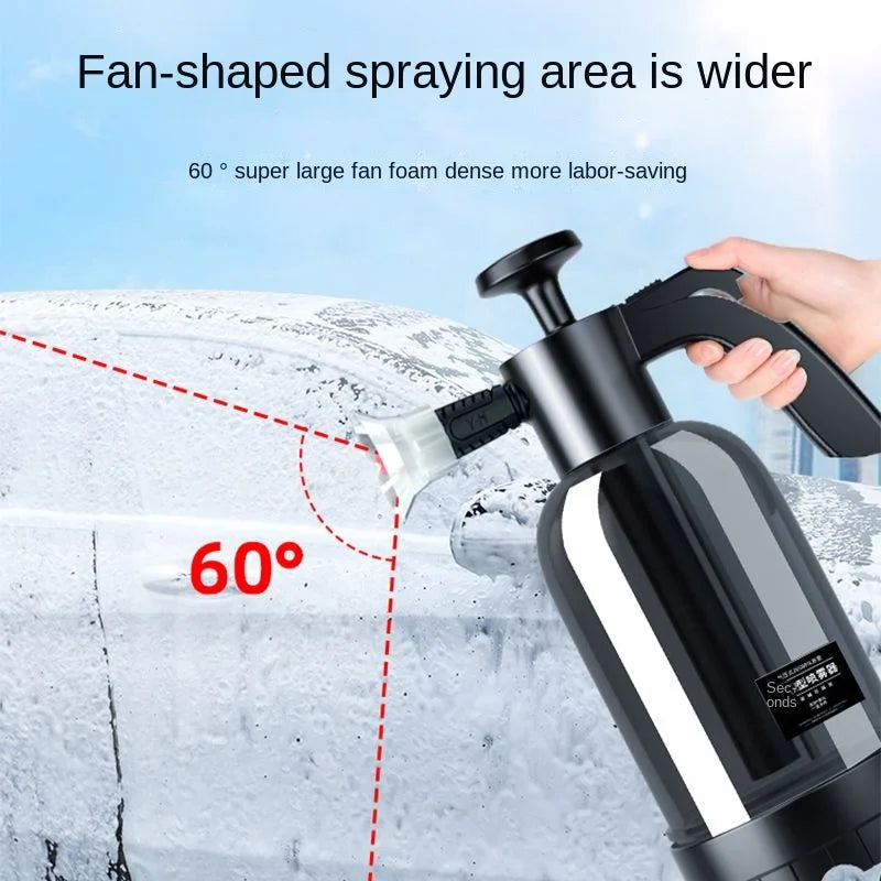 2L Hand Pump Foam Sprayer - Car Wash Snow Foam Bottle