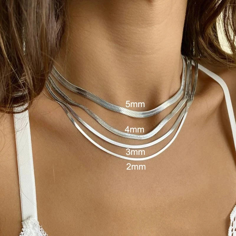 316L Stainless Steel Snake Chain Necklace