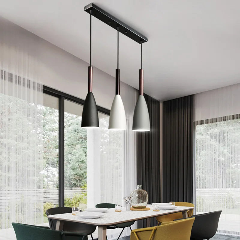 Nordic 3-Head Pendant Light for Dining and Kitchen Spaces