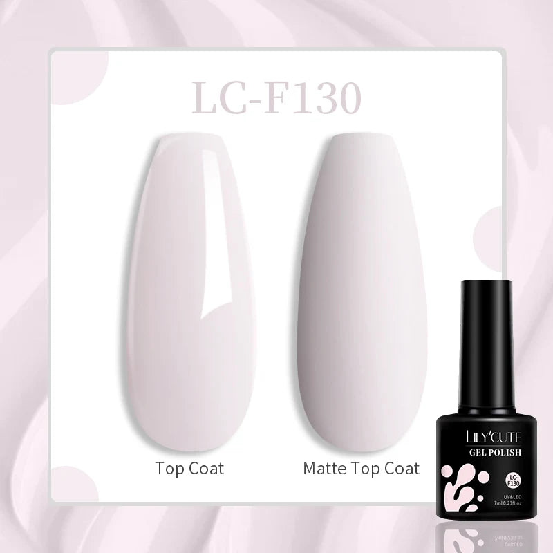 LILYCUTE 7ml UV LED Gel Nail Polish with 129 Color Options