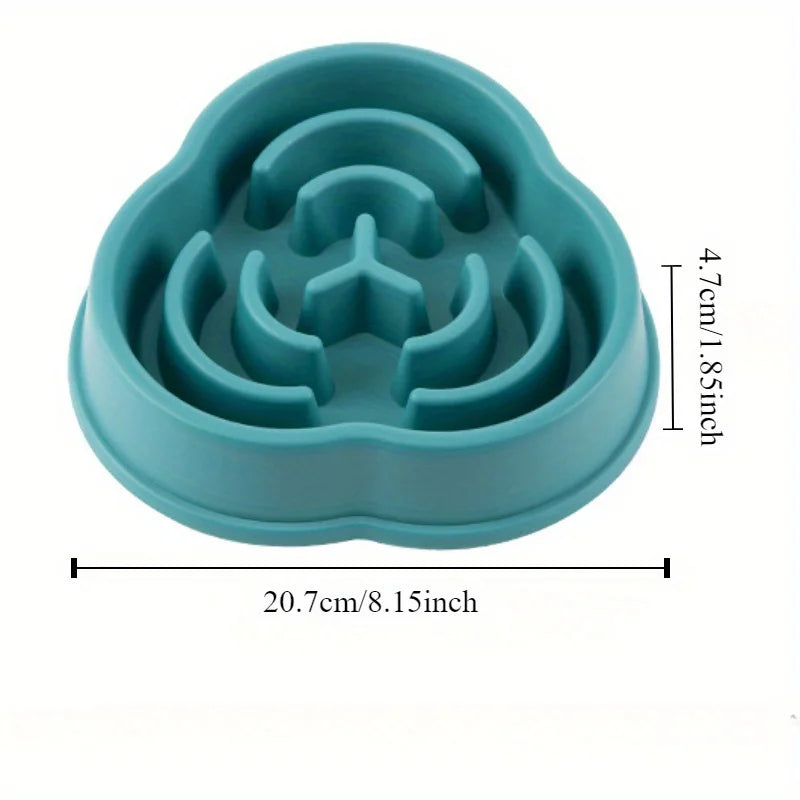 Anti-Choking Slow Feeder Dog Bowl with Anti-Overturning Design