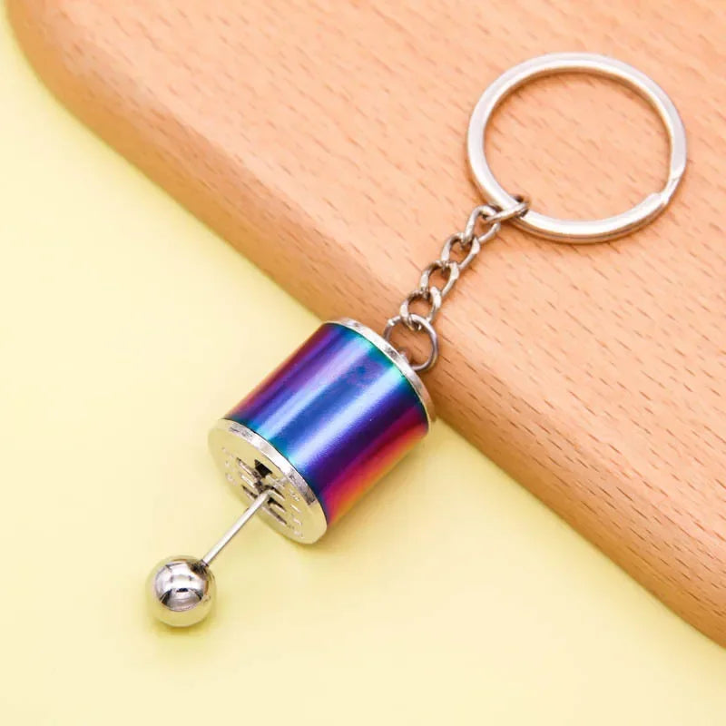Gearbox Gear Head Metal Keychain for Car Keys